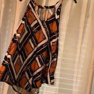 Color black tank top blouse